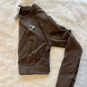 Gymshark Brown Long Sleeve Crop